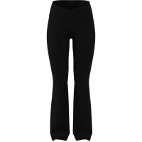 adidas 3 Stripes Studio All ME Flare X-Over Leggings Damen - black