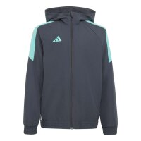 adidas Tiro ES Kapuzenjacke Kinder - ntgrey/minrus/white