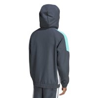 adidas Tiro ES Kapuzenjacke Kinder - ntgrey/minrus/white
