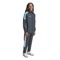adidas Tiro ES Kapuzenjacke Kinder - ntgrey/minrus/white
