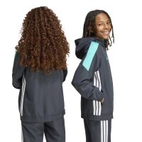 adidas Tiro ES Kapuzenjacke Kinder - ntgrey/minrus/white