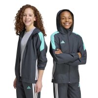 adidas Tiro ES Kapuzenjacke Kinder - ntgrey/minrus/white