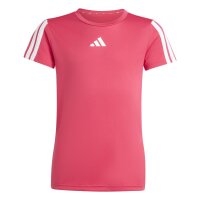 adidas Train Essentials 3-Stripes T-Shirt Kinder - powpnk/white