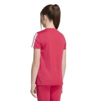 adidas Train Essentials 3-Stripes T-Shirt Kinder - powpnk/white