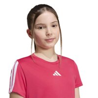 adidas Train Essentials 3-Stripes T-Shirt Kinder - powpnk/white