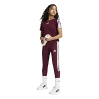 adidas Train Essentials 3-Stripes Leggings Kinder - maroon/white
