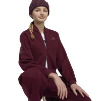 adidas Future Icons 3 Stripes Full Zip Trainingsjacke Kinder - maroon/maroon