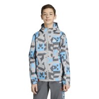 adidas Minecraft Terrex 2 Layer Climaproof Rain Jacke Kinder - mgsogr/grefiv/seblbu