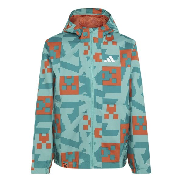 adidas Minecraft Terrex 2 Layer Climaproof Rain Jacken...