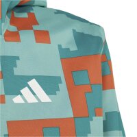 adidas Minecraft Terrex 2 Layer Climaproof Rain Jacken Kinder - stfaoc/eqtgrn/foxora