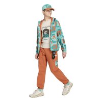 adidas Minecraft Terrex 2 Layer Climaproof Rain Jacken Kinder - stfaoc/eqtgrn/foxora