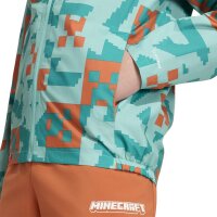 adidas Minecraft Terrex 2 Layer Climaproof Rain Jacken Kinder - stfaoc/eqtgrn/foxora