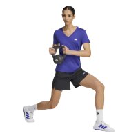 adidas Workout Essentials V-Neck T-Shirt Damen - purpur