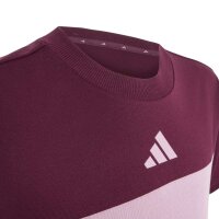adidas Seasonal Essentials Tiberio 3 Stripes T-Shirt Kinder - maroon/magmau
