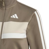 adidas Seasonal Essentials Tiberio 3 Stripes Tricot Trainingsanzug Kinder - khasix/owhite