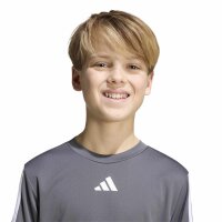 adidas Train Essentials 3-Stripes T-Shirt Kinder - grefiv/white