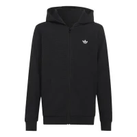 adidas Regular Waffle Zip Kapuzenjacke Kinder - black