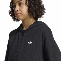 adidas Regular Waffle Zip Kapuzenjacke Kinder - black