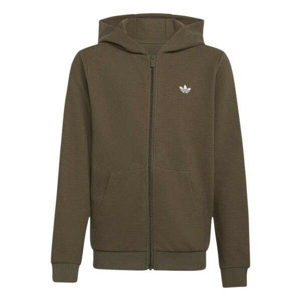 adidas Regular Waffle Zip Kapuzenjacke Kinder - olistr