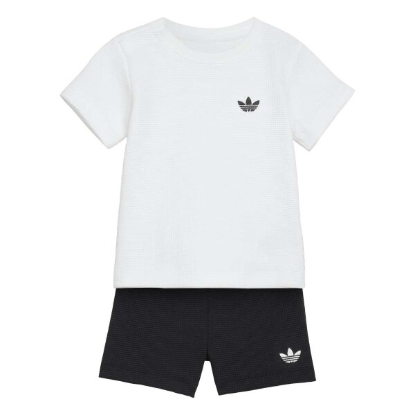 adidas Shorts Tee Set Baby - white/black
