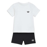 adidas Shorts Tee Set Baby - white/black