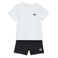 adidas Shorts Tee Set Baby - white/black