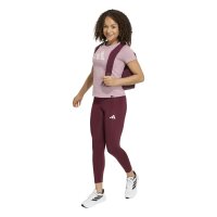 adidas Train Essentials 3-Stripes Leggings Kinder - maroon/white