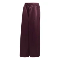 adidas Satin lange Hose Kinder - maroon/maroon