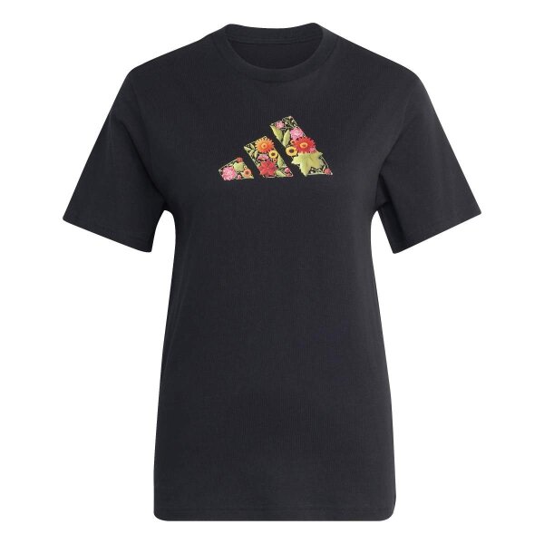 adidas Floral T-Shirt Damen - black