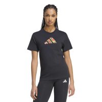 adidas Floral T-Shirt Damen - black