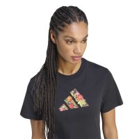adidas Floral T-Shirt Damen - black