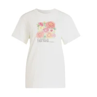 adidas Floral L T 2 T-Shirt Damen - owhite