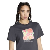 adidas Floral L T 2 T-Shirt Damen - carbon