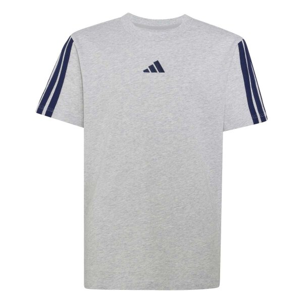 adidas Essentials T-Shirt Kinder - lgreyh/dkblue