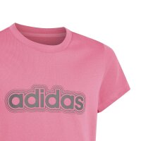 adidas Essentials T-Shirt Kinder - pnkfus/grey six