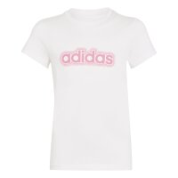 adidas Essentials T-Shirt Kinder - white/pnkfus