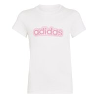 adidas Essentials T-Shirt Kinder - white/pnkfus
