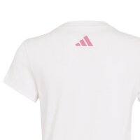 adidas Essentials T-Shirt Kinder - white/pnkfus