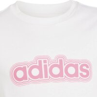 adidas Essentials T-Shirt Kinder - white/pnkfus