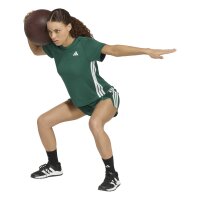 adidas Workout Essentials 3-Stripes T-Shirt Damen - cgreen