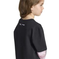 adidas LS Tee Kleid Kinder - black/mauve/orcfus/wo