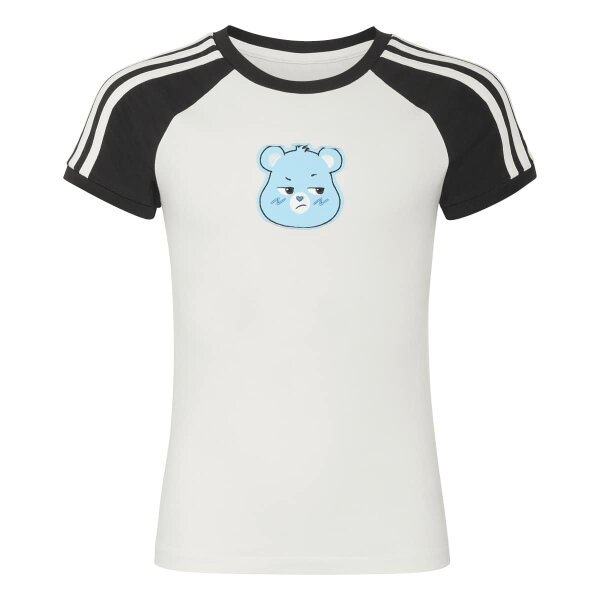 adidas Slim Cali T-Shirt Kinder - owhite/black