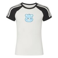 adidas Slim Cali T-Shirt Kinder - owhite/black
