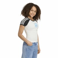 adidas Slim Cali T-Shirt Kinder - owhite/black