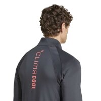 adidas Tech Apparel 1/4 Zip Sweatshirt Herren - carbon/purtur