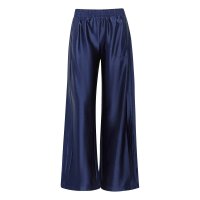 adidas Satin lange Hose Damen - dkblue