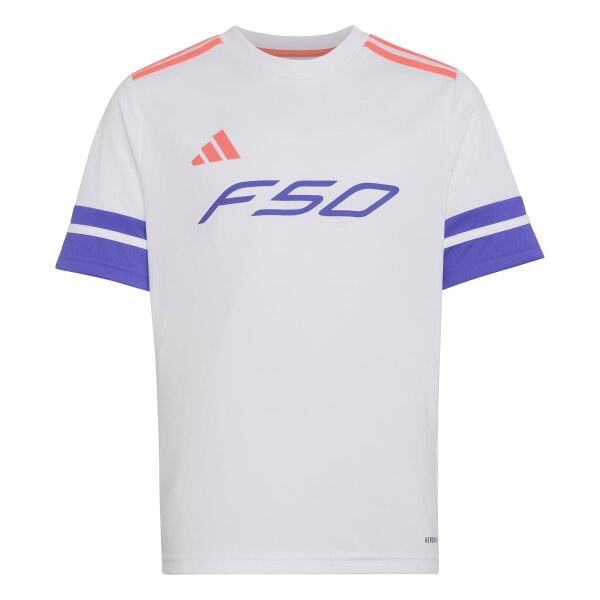 adidas F50 Short Trikot Kinder - white/soltur/solpur