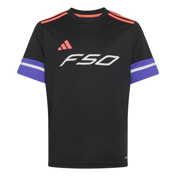 adidas F50 Short Trikot Kinder - black/solpur/white