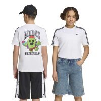 adidas Graphic Loose T-Shirt Kinder - white/black