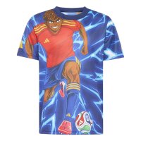 adidas LY Ani T-Shirt Kinder - dkblue/selubl